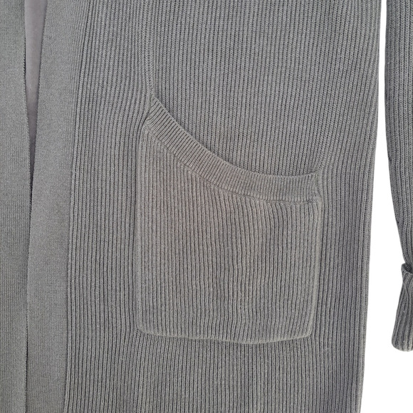 Lululemon Still At Ease Wrap Cardigan Pockets Grey Sage Women's Size 4 - Picture 3 of 4